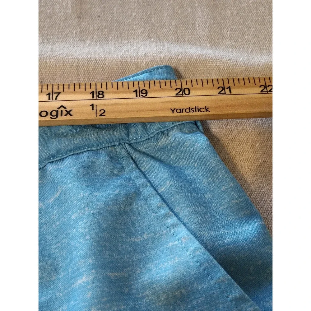Reebok Golf Mens Blue Space Dye Performance Golf Shorts Size 46 Heathered NN